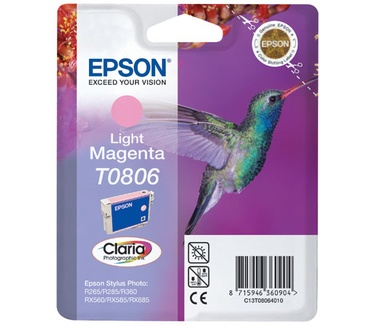 Epson Singlepack Light Magenta T0806 Claria Photographic Ink