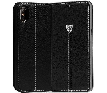 Xundd Xundd Noble Series Book Case voor Apple iPhone X (5.8'') - Zwart  Zwart