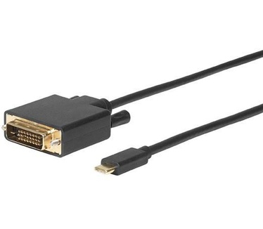 Microconnect USB3.1CDVI18B Zwart