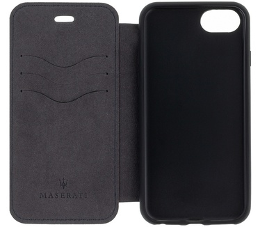 Maserati Granlusso Leather Case - iPhone 6/6S/7/8 (4.7") - Zwart  Zwart