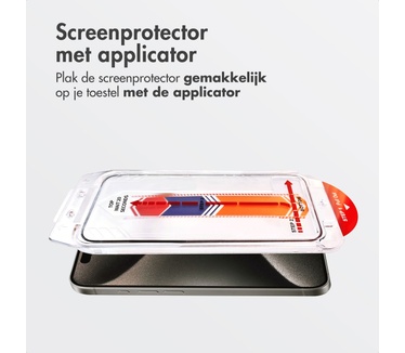 Accezz glas screenprotector met anti-dust applicator