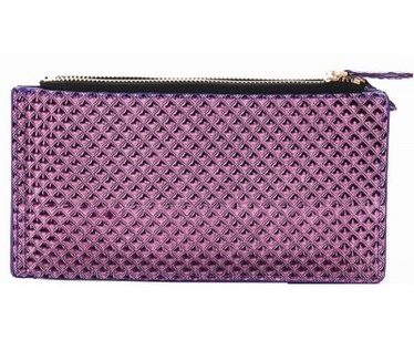 qMust Universeel glossy portemonnee hoesje - met ritssluiting - 4 t/m 6 inch - Purple