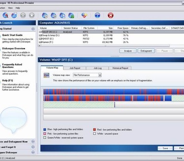 Diskeeper 10.0 screenshot (resized)
