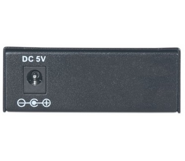Intellinet Fast Ethernet WDM Bi-Directional Single Mode Media Converter, 10/100Base-Tx to 100Base-Fx (SC) Single-Mode, 20 km (12.4 mi.), WDM (Rx1310/Tx1550) (Euro 2-pin plug)