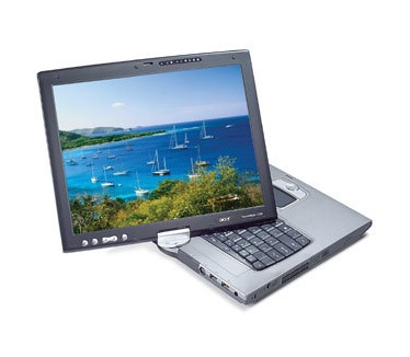 Acer TravelMate C302XMib (P-M 1.6GHz; 60GB; 512MB; DVD-RW; 14.1" TFT; WXP Tablet