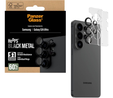 PanzerGlass PanzerGlass® Hoops® Camera Lens Protector Black Samsung Galaxy S26 Ultra