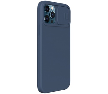 Nillkin CamShield Magnetic Silicone Case iPhone 12 Pro Max Blauw Blauw