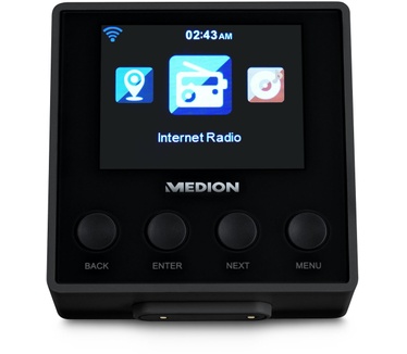 Medion LIFE ® E85032 Stekker Internet Radio & Bluetooth Speaker (zwart)