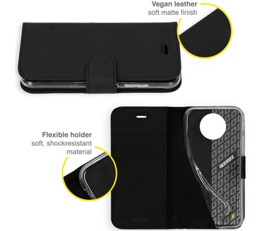 Accezz Wallet Softcase Bookcase Xiaomi Poco X3 (Pro) - Zwart
