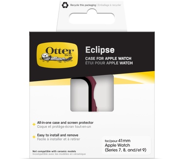 Otterbox Eclipse Series voor Apple Watch Series 9/8/7 Case 41mm, Wild Strawberry