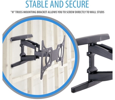 V7 Heavy Duty Low Profile Articulating Wall Mount for Displays 32" to 65"