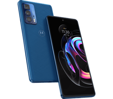 Motorola edge 20 pro Kunstleer Blauw