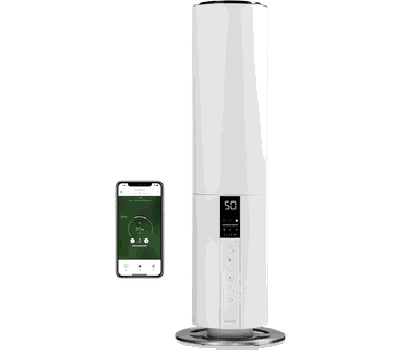 Duux Beam Smart Luchtbevochtiger DXHU05 - 350ml/u - Hygrostaat - Wit