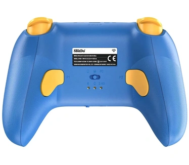 8Bitdo Ultimate 3-mode Wireless Controller for Xbox, Hall Effect Joysticks, Pro Back Buttons, Compatibility with Xbox Series X|S & Xbox One, Apple, Windows PC & Android - Rare 40th Anniversary Edition Blauw, Geel