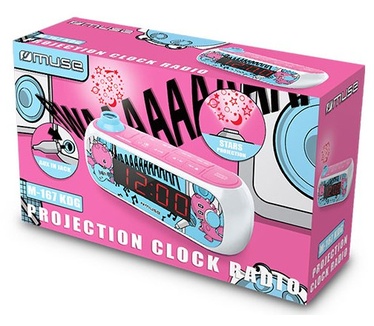 Muse M-167KDG Wekkerradio met projectie sterrenhemel kids versie pink