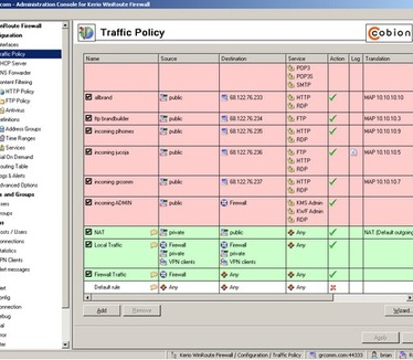 Kerio WinRoute Firewall screenshot (resized)