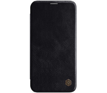 Nillkin Qin PU Book Case - Apple iPhone 12 Pro Max (6.7") - Zwart Zwart