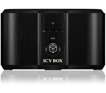 Icy Box Docking- and charging station for 2.5" and 3.5" SATA HDDs/SSDs Zwart