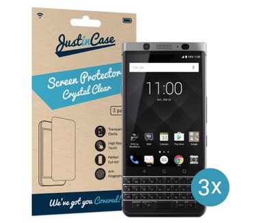 Just in Case BlackBerry KEYone Screenprotector - 3 stuks