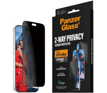 PanzerGlass PanzerGlass® 2-Way Privacy Screen Protector iPhone 2026 Pro Max | Ultra-Wide Fit w. EasyAligner