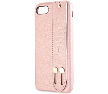 Guess Saffiano Strap Hard Case Apple iPhone 7/8 (4.7") - Roségoud  Rosé Goud