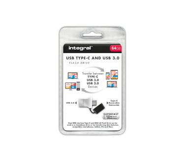 Integral Fusion USB Type-C Flash Drive 32GB Aluminium