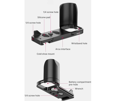 Ulanzi R095 L-Plate handvat voor Sony ZV-E10