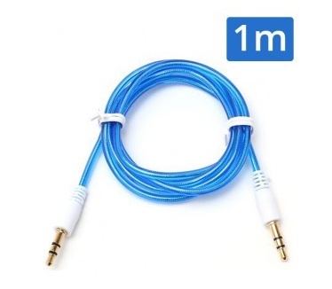 qMust Audiokabel 3.5mm - 1m (blue)