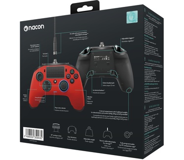 Nacon controller Revolution Pro voor PS4 - Rood Rood