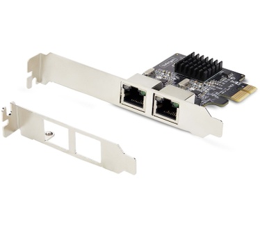 Startech.com 2-Port Gigabit PCIe Ethernet Adapter Kaart, 1Gbps PCIe Netwerkkaart, 10/100/1000Mbps PCI Express NIC, Dual Realtek RTL8111H, Windows en Linux, TAA