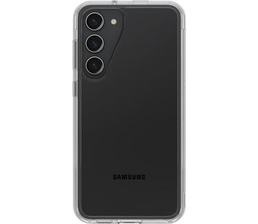Otterbox OtterBox Symmetry Clear Case voor Galaxy S23+ , Schokbestendig, Valbestendig, Dunne beschermende hoes, 3x getest volgens militaire standaard, Antimicrobieel, Clear, Geen retailverpakking