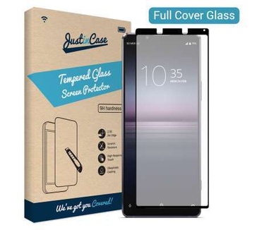 Just in Case Full Cover Tempered Glass Sony Xperia 1 II Zwart
