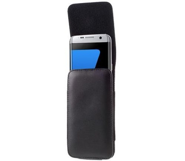 Samsung Galaxy S7 Edge Broekriem Hoesje Zwart Zwart
