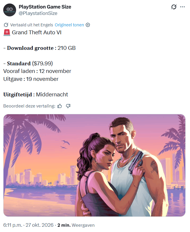 Bron: PlayStation Game Size/X