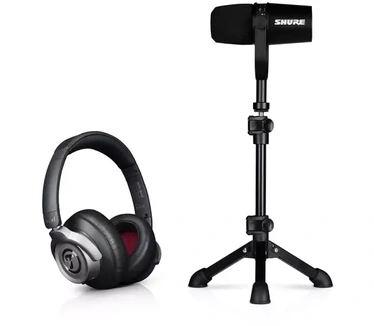 Teufel Real Blue (+ Shure MV7, met tripod) (Zwart)