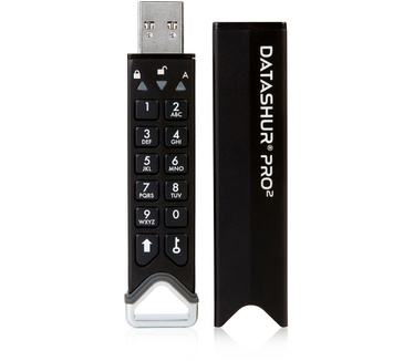 iStorage datAshur PRO2 32GB secure encrypted flash drive - IS-FL-DP2-256-32