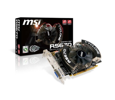 MSI R5670 Cyclone 1G 1024MB GDDR5 PCI-E