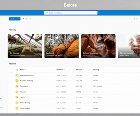 Het oude (links) en nieuwe ontwerp van OneDrive