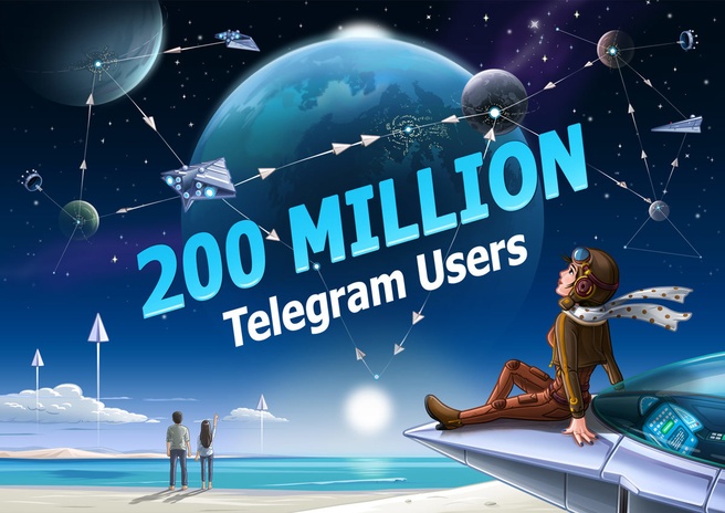 Telegram 200 miljoen gebruikers