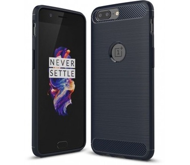qMust OnePlus 5 Rugged TPU Hoesje Blauw
