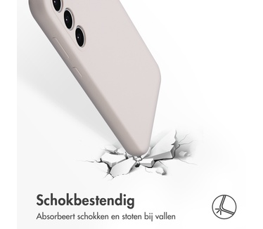 Accezz Liquid Silicone Backcover Samsung Galaxy A35 - Stone