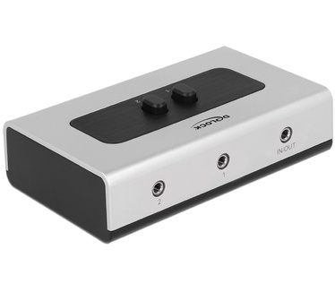Delock Switch Stereo Jack 3.5 mm 2 port manual bidirectional ( 87699)