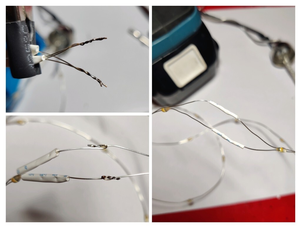 Reparatie ledsnoer van lichtbol