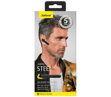 Jabra Steel BT Headset Zwart (Geel, Zwart)