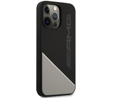 Mercedes-Benz Mercedes-AMG Silicone Two Tones iPhone 13 Pro Max 6.7" Zwart/Wit Zwart