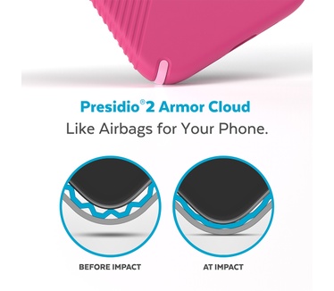 Speck Presidio2 Grip + MS Apple iPhone 14 Digital Pink - with Microban