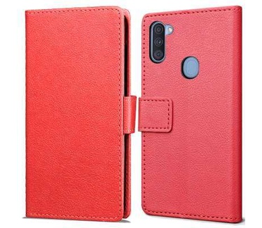 qMust Samsung Galaxy A11 Wallet Hoesje Rood