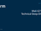 Arm Tech Day 2021: Mali-G710 en G610