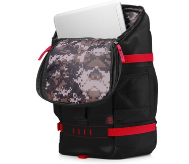 HP 15.6 Odyssey Backpack Rood, Zwart