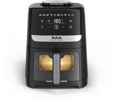 Tefal Easy Fry Silence EY5568 5L stille airfryer met kijkvenster